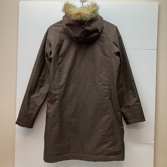 Volcom Womens Brown Tribute Parka Thermonite Snowboard Ski Long Coat Size M - Picture 3 of 16
